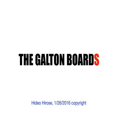 Central Limit Theorem & Galton Board