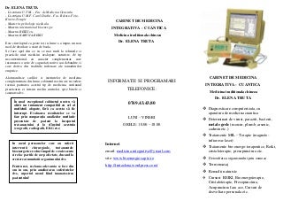 Gama de activitati si afectiuni ale clinicii