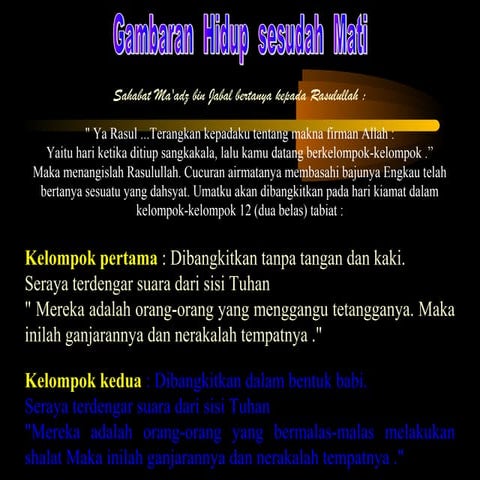 Gambaran hidup sesudah mati