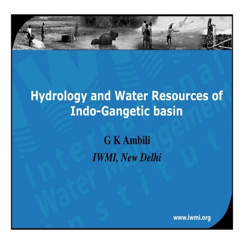 Hydrology and Water Resources of the Indo-Gangetic basin | PDF