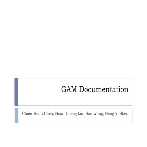 Gam Documentation