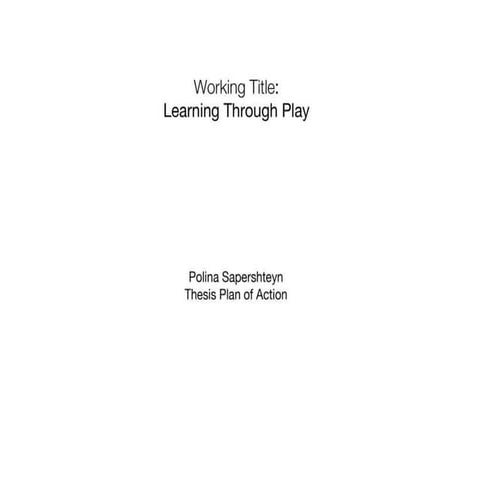 Learn Through Play | PPS