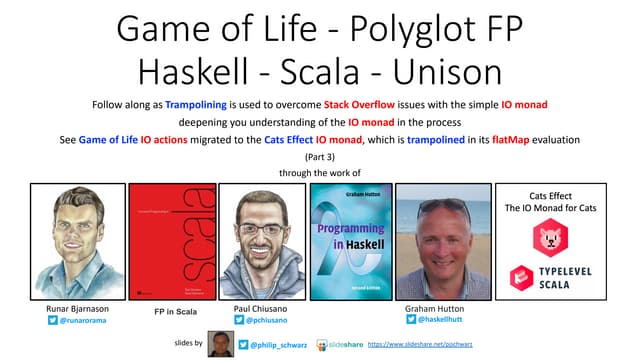 Game of Life - Polyglot FP - Haskell - Scala - Unison - Part 3