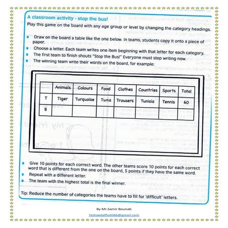 Game 13 stop the bus