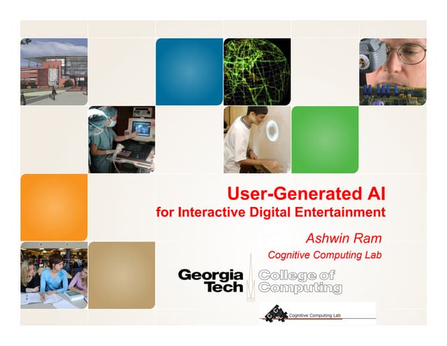 User Generated AI for Interactive Digital Entertainment 2011