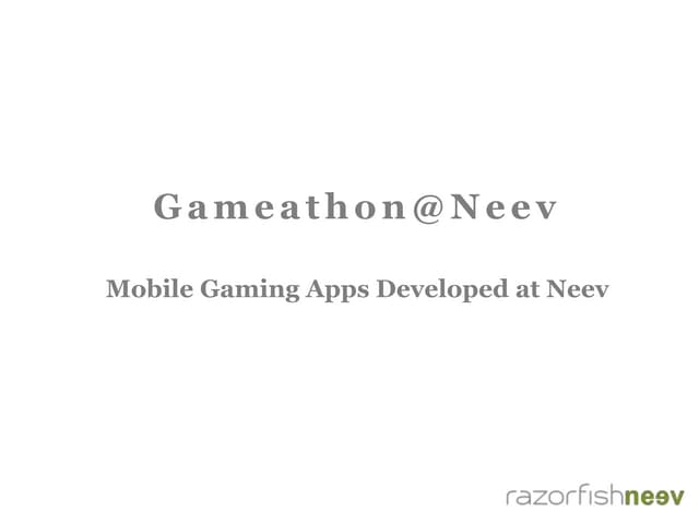Gameathon @ Neev