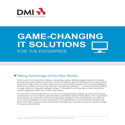 Game Changing IT Solutions