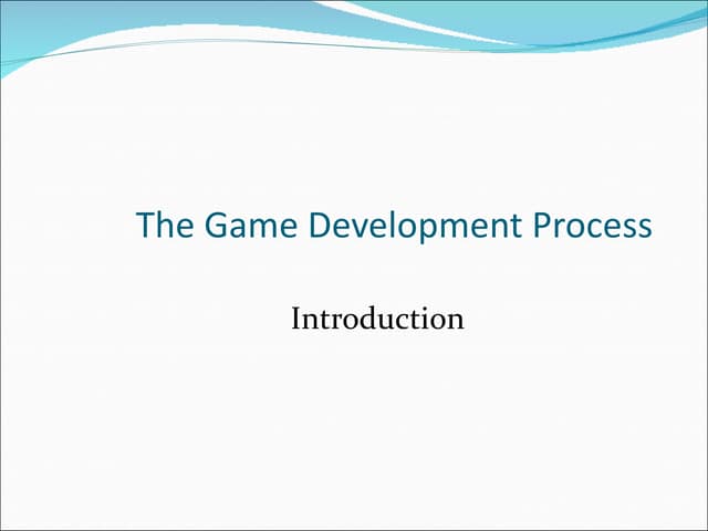 Intro to Game Design