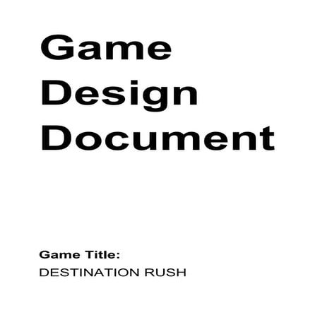 Game design document 
