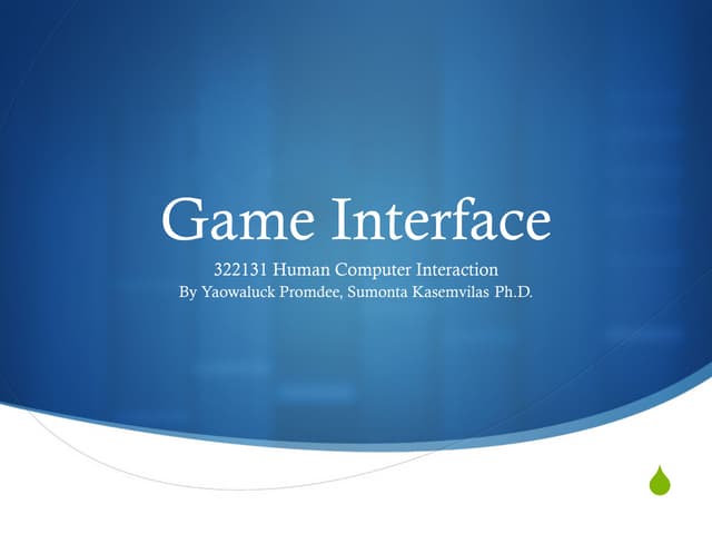 Game design
