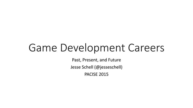 Game Development Careers