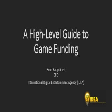 Game Funding - A High-Level Guide (Includes Pitch Templates)