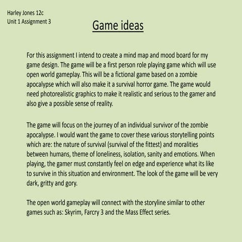 Game ideas