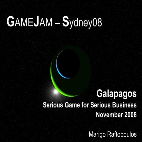 Gamejam Presentation Galapagos