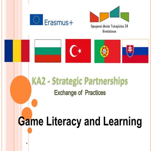Game literacy 1st virtual teachers meeting