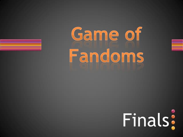 Game of Fandoms-The Fandom Quiz Finals