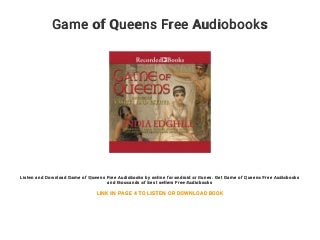 Game of Queens Free Audiobooks