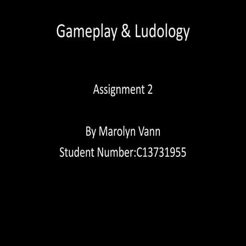 Gameplay and ludology assignment 2 | PPTX | Video Game Genres | Video ...