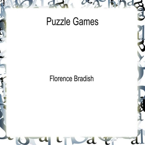 Gameplay and ludology puzzles