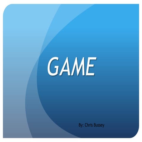 Game poem chris bussey