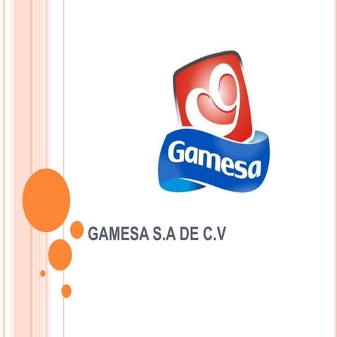Gamesa coosto de producionl