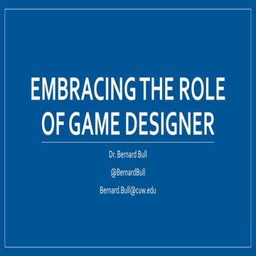 Educators as Game Designers Workshop - 3