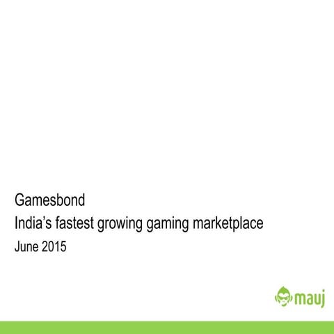 Gamesbond presenation