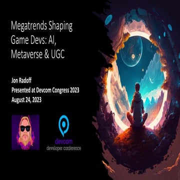 Generative AI, Game Development and the Future of Civilization