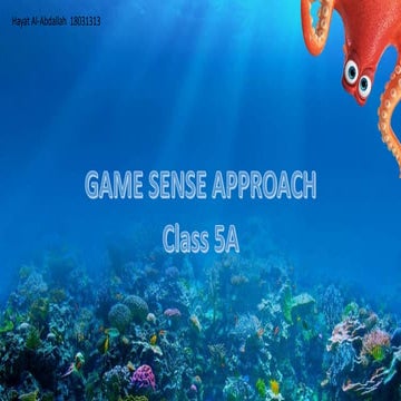 Game sense approach | PPTX