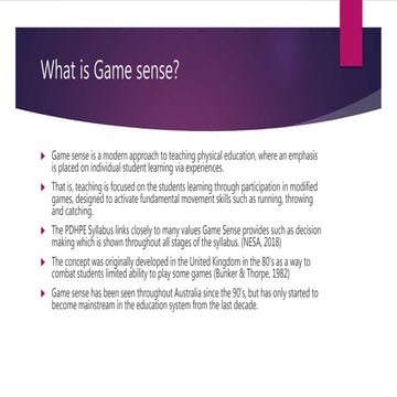What is Game Sense | PDF