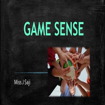 Game sense approach | PPTX