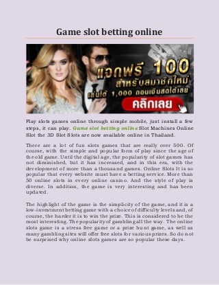 slot game online asia