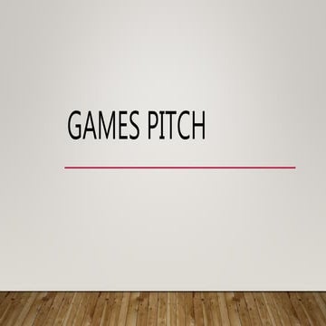 Games pitch unit 60