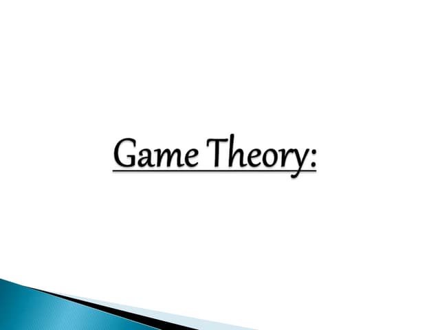 Game theory