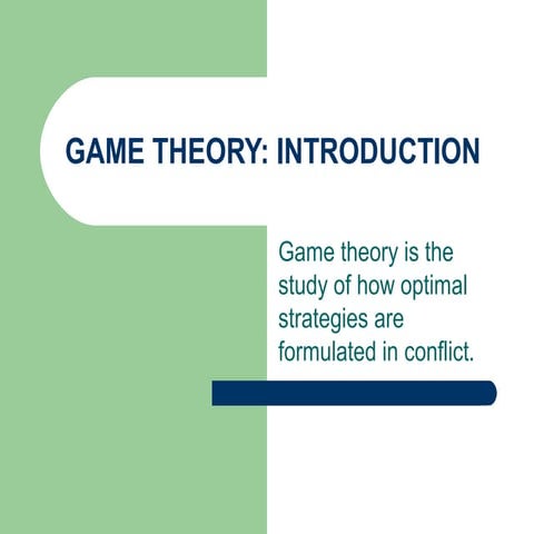 Game theory