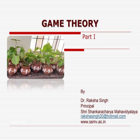 Game theory I