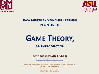 Game Theory: an Introduction
