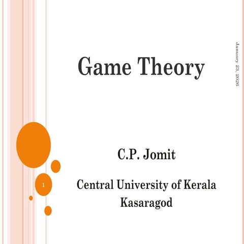 Game theory (Operation Research) | PPTX