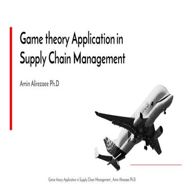 Game theory application in supply chain management | PPT