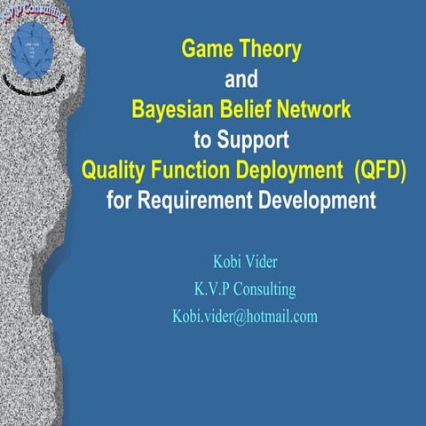 Game theory bbn and qfd