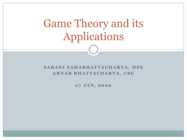 GameTheory_popular.ppt in the operations reearch