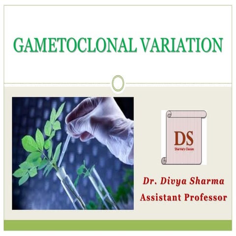 Gametoclonal Variation