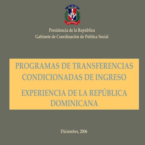 Programas de Protección Social / Ministerio Desarrollo Social ...