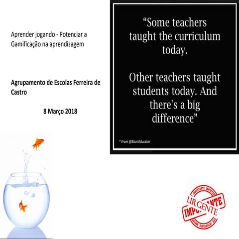 Aprender jogando - Potenciar a Gamificação na aprendizagem
