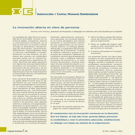 La Innovación Abierta en Clave de Personas