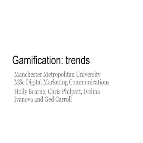Gamification