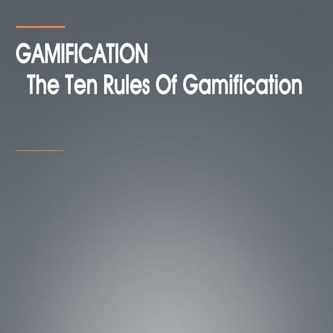 Gamification
