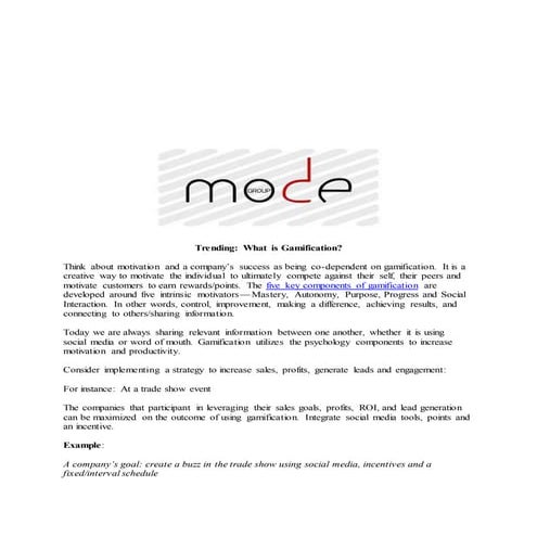 Trending: What is Gamification? 