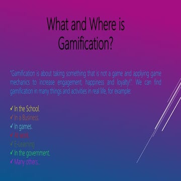 Gamification