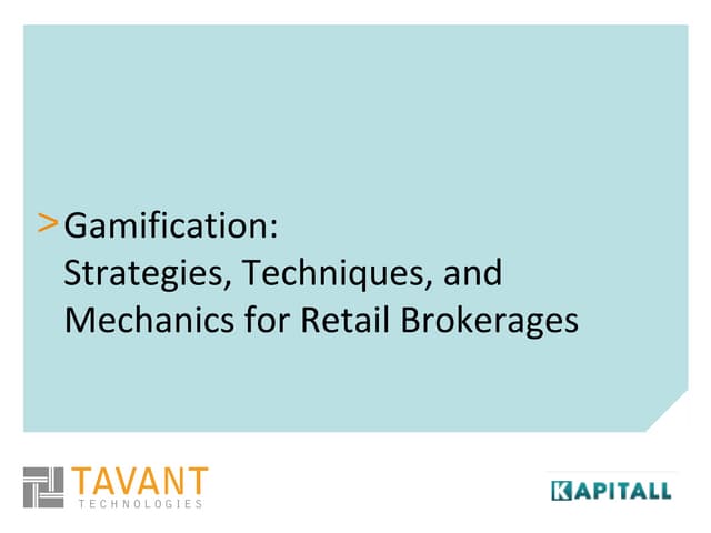 Gamification- Strategies, Technique...